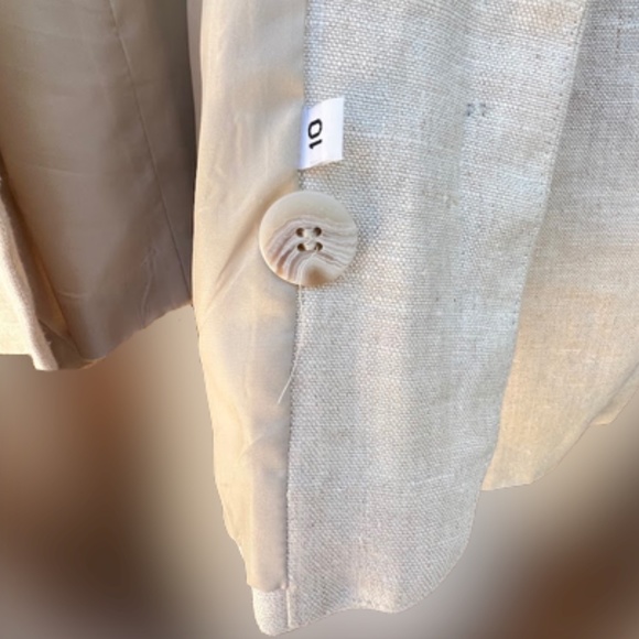 Vintage Linen Blazer Imported Lined & Beautiful 🏆2X Host Pick🏆 - Picture 10 of 10